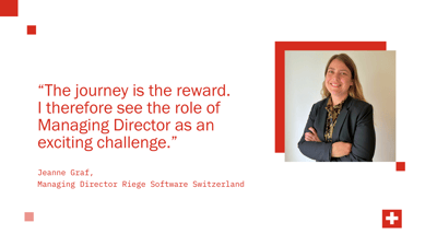 Riege Software welcomes Jeanne Graf as new Managing Director in Switzerland